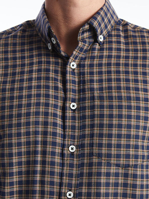 Regular Fit Uzun Kollu Ekose Erkek G?mlek