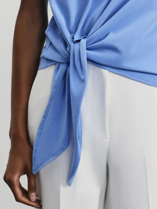 Футболка с завязкой на талии / Zarina  фото 7