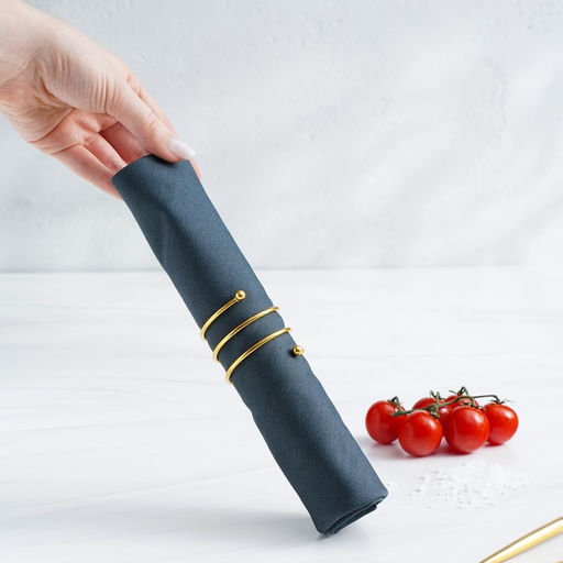 Кольцо для салфеток Спираль, 4,54 см, цвет золотой - Simaland фото 6