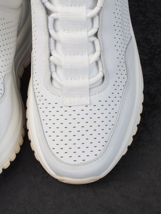 05-PDL250-1 WHITE Кроссовки женские (натуральная кожа)