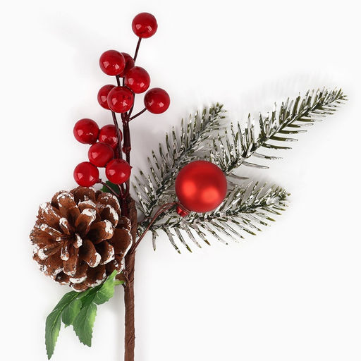 Ветка декоративная новогодняя, 26×11×5.5 см