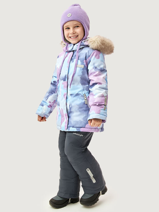 Костюм 7з2026 лаванда/серый - Nikastyle фото 2