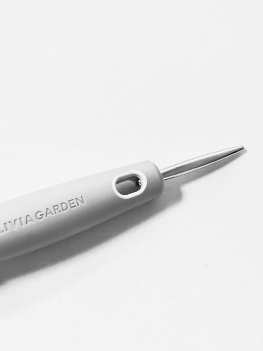 Olivia Garden Массажная щётка для волос / Expert Care Rectangular L, серебристый