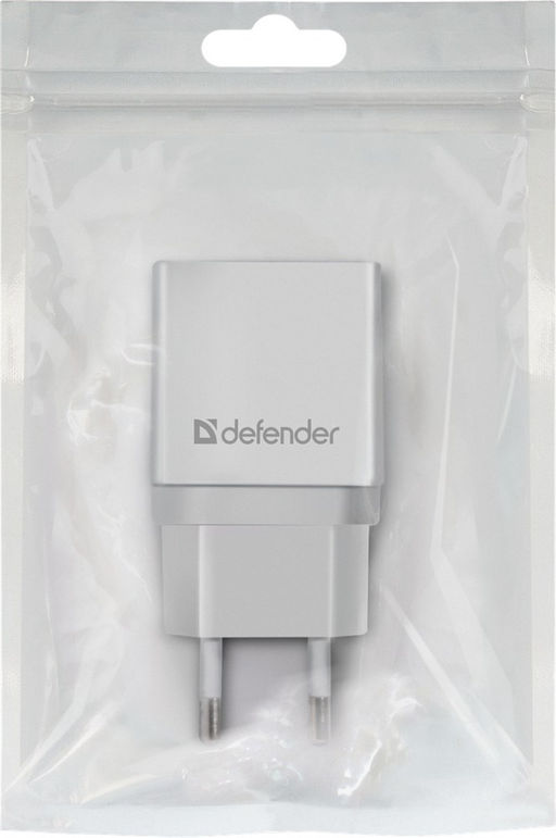 Зарядное устройство сетевое Defender "EPA-10" (83549) 2.1А, 1 USB, белое
