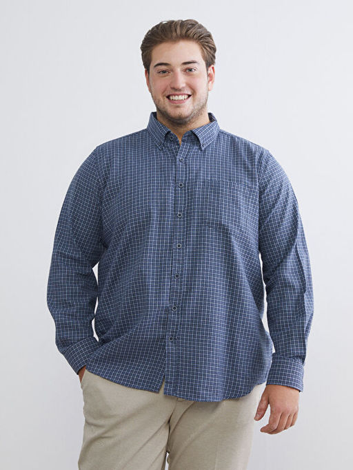 Regular Fit Uzun Kollu Ekose Erkek G?mlek