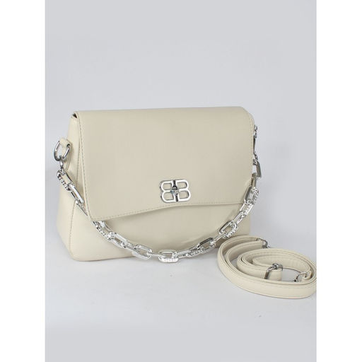 Сумка женская искусственная кожа RSR-659, 1отд, плечевой ремень, бежевый SALE 260063