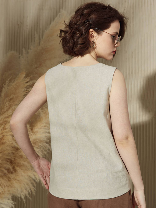 Блуза с принтом Vals 70% лен, 30% хлопок  фото 3