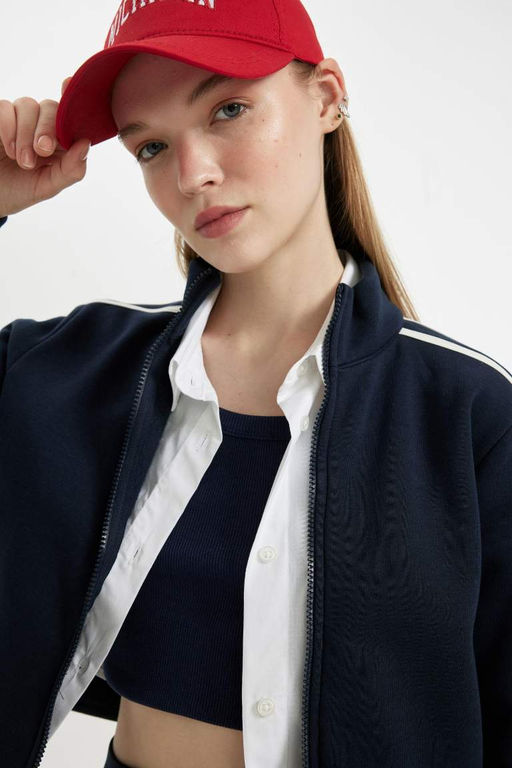 Толстовка с застежкой-молнией - Defacto фото 9
