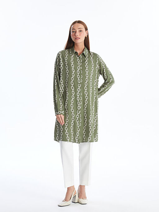 Desenli Kad?n G?mlek Tunik