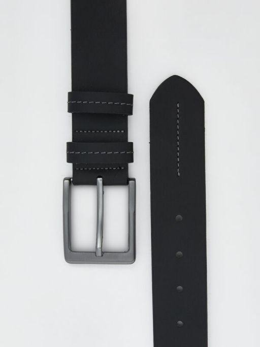 Deri G?r?n?ml? Erkek Kemer