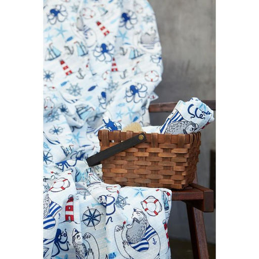 Простыня банная Этель Капитан 150х180 см, вафля 200г/м2, 100% хлопок  фото 7