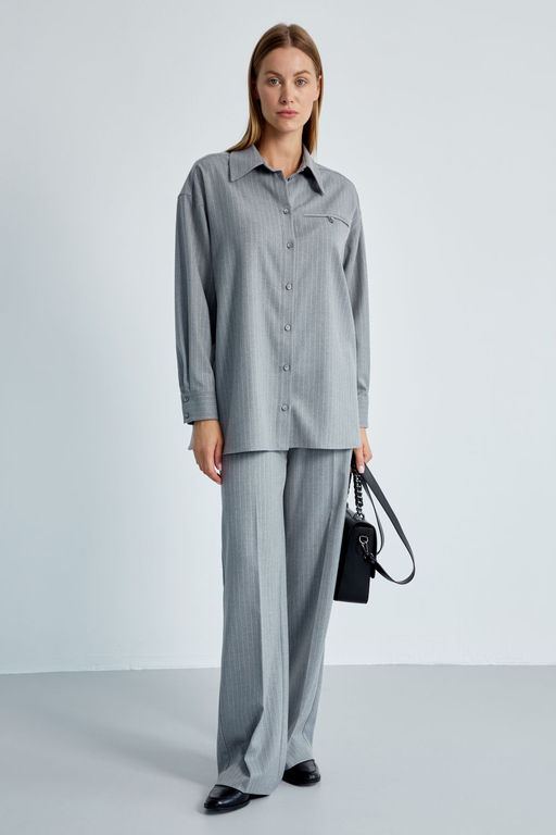 Рубашка ELady 4479 серый  фото 3