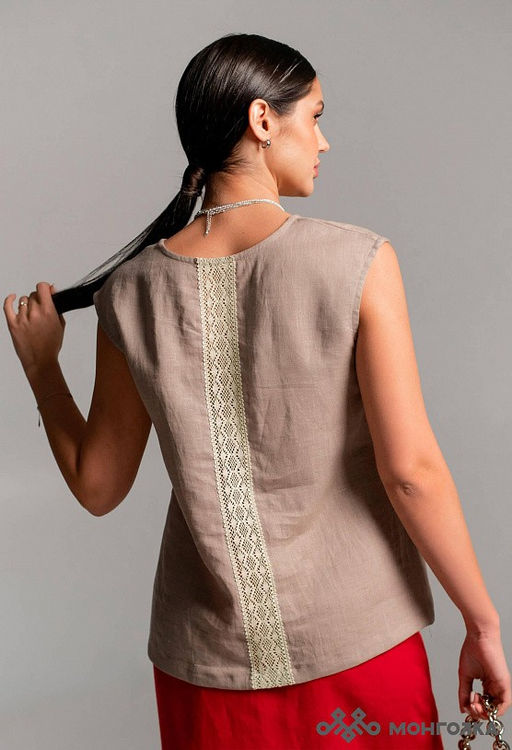 Блузка из 100% льна премиального качестваВарна - Vals фото 3