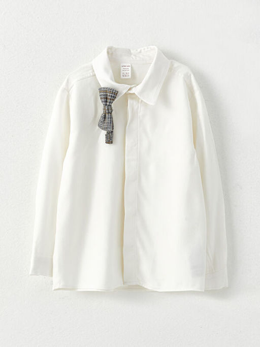 Uzun Kollu Basic Erkek Bebek G?mlek ve Papyon 2li Tak?m - Waikiki фото 3