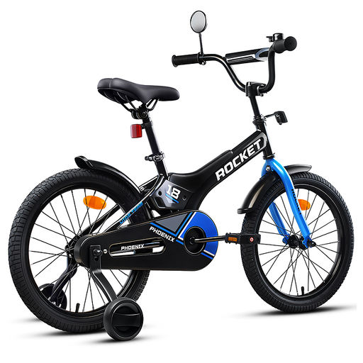 Велосипед 18" Rocket Phoenix, цвет черно/синий