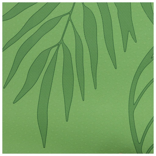 УЦЕНКА Коврик для йоги Sangh Tropics, нескользящий, 183×61×0.6 см, зелёный