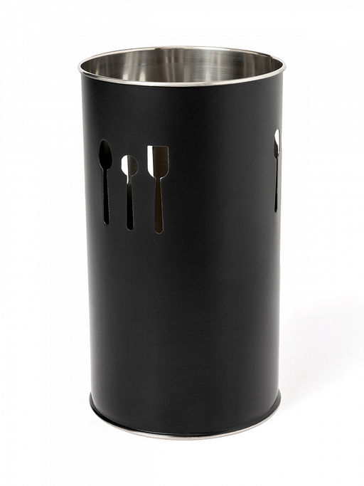 Стакан под столовые приборы 10x18 черный нержавеющая сталь
