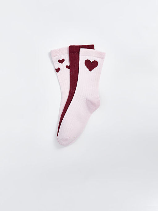 Desenli K?z ?ocuk Soket ?orap 3l? - Waikiki фото 2