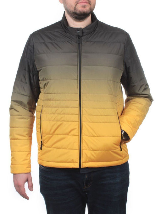8341L GREEN/YELLOW Куртка мужская демисезонная (100 гр. синтепон) - Fashion фото 4