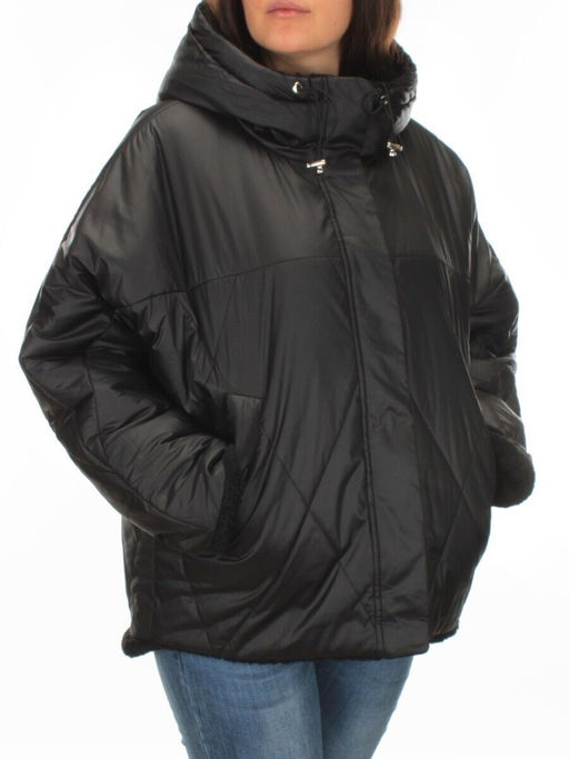 22309 BLACK Куртка зимняя двухсторонняя женская SNOW CLARITY
