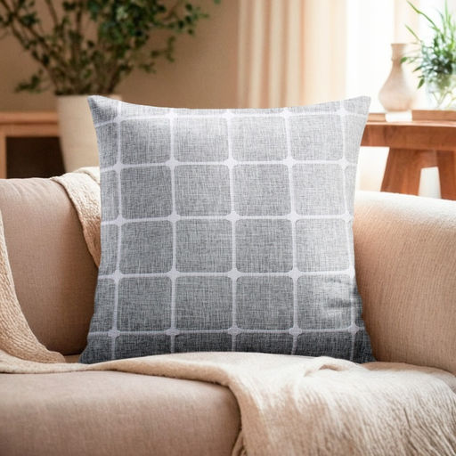 Наволочка декоративная Этель Квадраты цвет серый,45х45 см полиэстер  фото 6