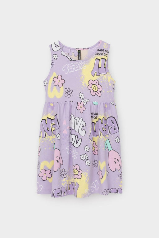 CROCKID пастельно-лиловый,позитив к541 платье для дев