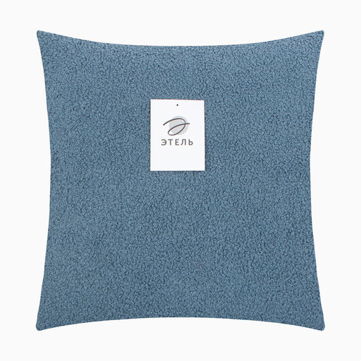 Наволочка декоративная Этель Boucle 43х43см, цвет синий, полиэстер  фото 9