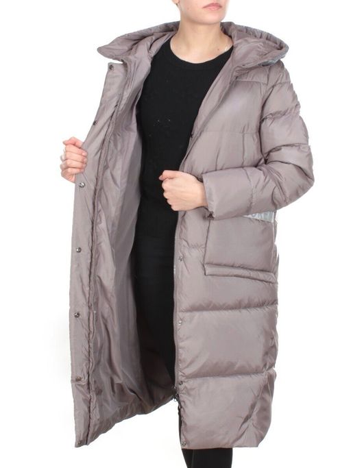 2115 LIGHT GRAY Пальто зимнее женское MELISACITI (200 гр. холлофайбера) - Fashion фото 7