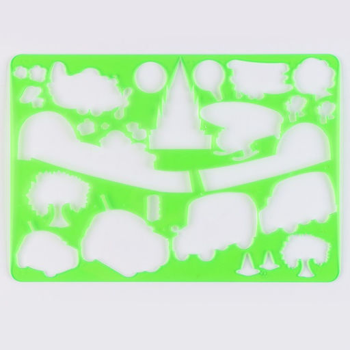 Трафарет для малышей Милый транспорт с раскраской - Simaland фото 3