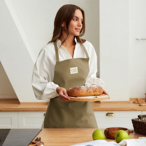 Фартук Этель Kitchen 60×70 см, цвет зелёный, 100% хлопок, саржа 220 г/м²