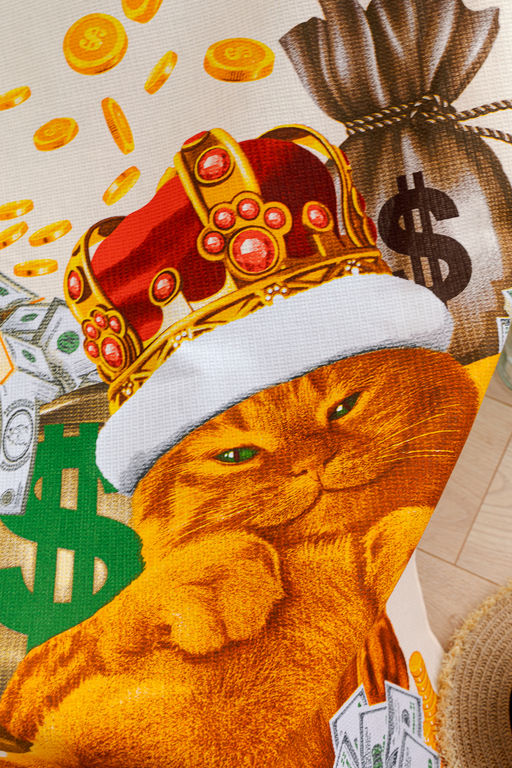 Полотенце пляжное Денежный кот - Натали фото 2