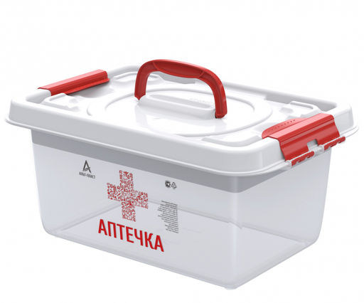 Контейнер универсальный 8,0 л Аптечка с вкладышем, арт. АП 408