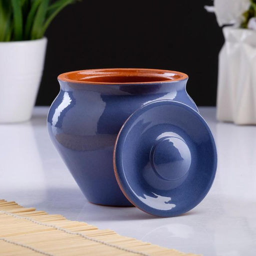 Горшочки для запекания Вятская керамика, набор 6 шт., ухват, 500 мл, МИКС