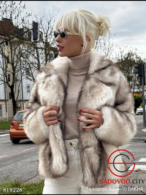 Шуба женская из искусственного меха