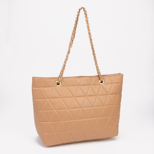 Сумка-шопер на молнии, цвет бежевый - Simaland фото 2