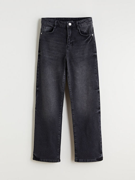 Straight Fit K?z ?ocuk Jean Pantolon