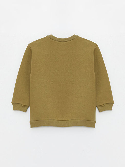 Bisiklet Yaka Bask?l? Uzun Kollu Erkek Bebek Sweatshirt 2li - Waikiki фото 3