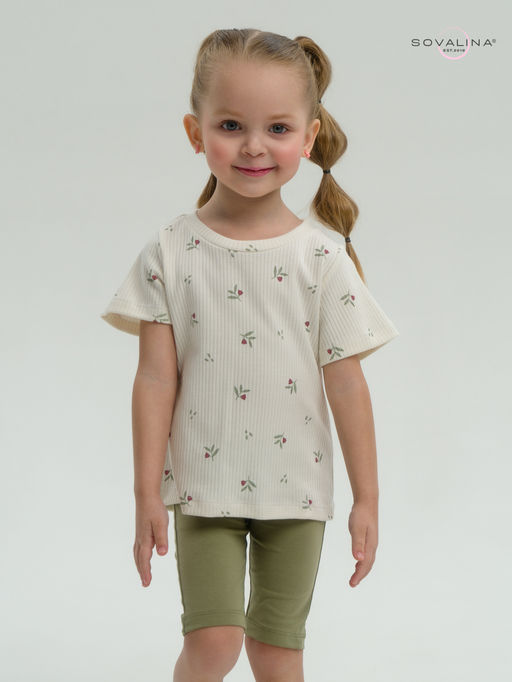 Костюм Актив бордовые тюльпанчики-оливка - Sovalina фото 9