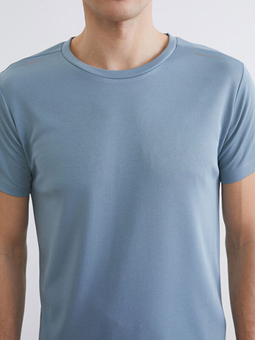 Bisiklet Yaka Erkek Spor Ti??rt