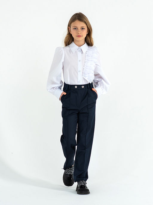 Школьные брюки для девочки Mooriposh, модель 0441