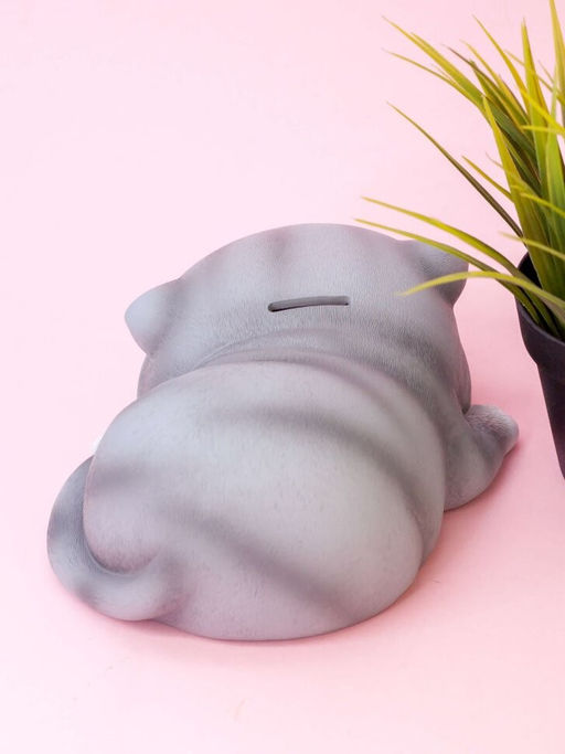 Копилка "Gray cat", winks (18,5 см), пластик