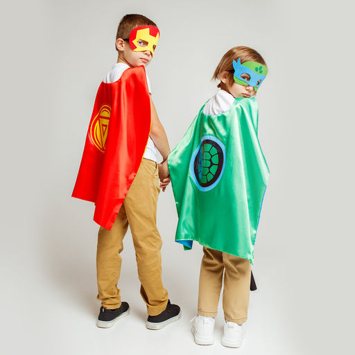 Карнавальный костюм «Боевая черепашка», в наборе 3 предмета: плащ, маска и нунчаки