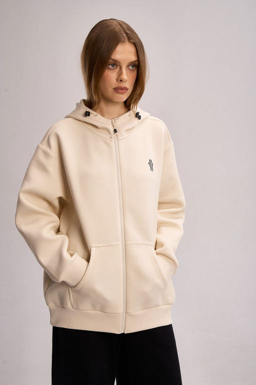 Толстовка на молнии Бежевый KAI Knit Track Top - Anta фото 2