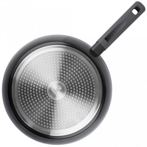 Сковорода с антипригарным покрытием д28см Accent h7,5см, s2мм, дно д20,3см, s3,3мм, глубокая, кованный алюминий, бакелитовая ручка, TalleR (Китай) Подходит для всех видов плит, включая индукционную. - Домашняя мода фото 3