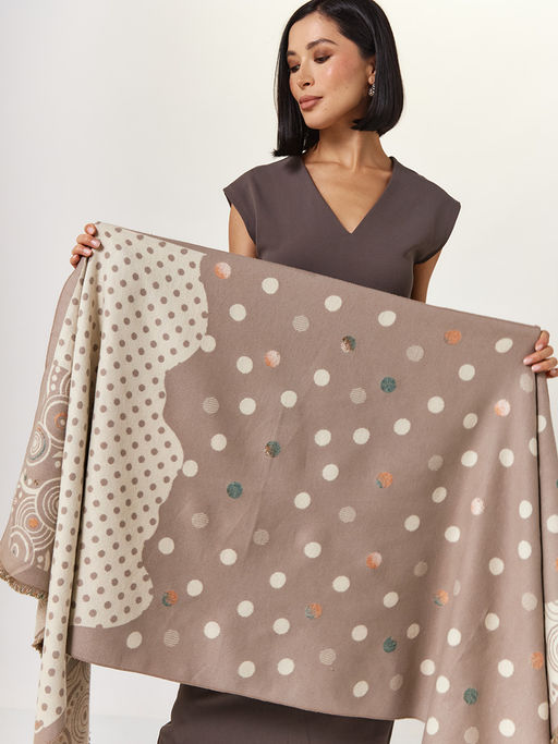 в составе ШЕРСТЬ и КАШЕМИР Большой, мягкий, теплый двусторонний палантин - Tantino фото 16