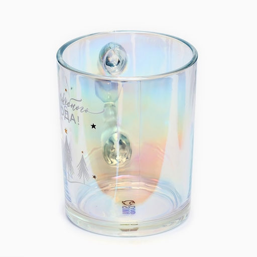 Кружка стеклянная новогодняя «Волшебного года», 350 мл, голография