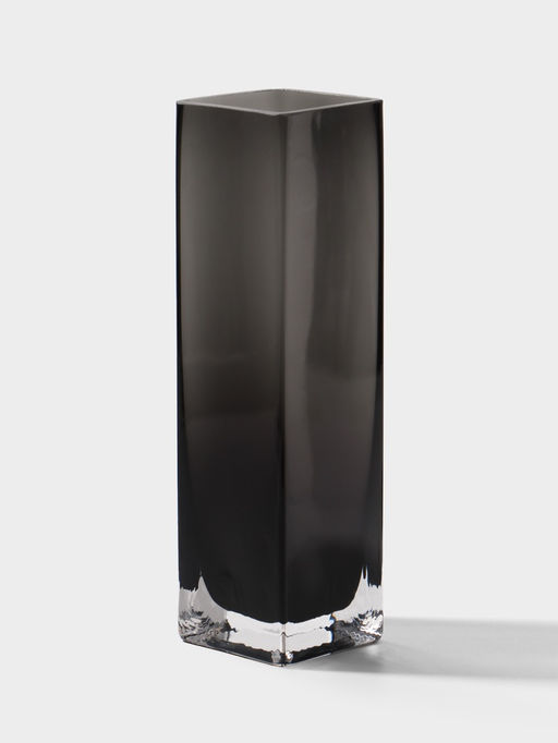 Ваза «Орели», 22×6 см, стекло, серая