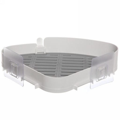 Полка для ванны с липким слоем угловая 27х19,5х5см