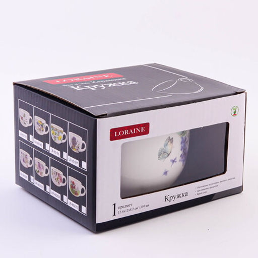 60209 Кружка 550мл Букет фантазий доломит LR (х36) - Mayer&boch фото 3