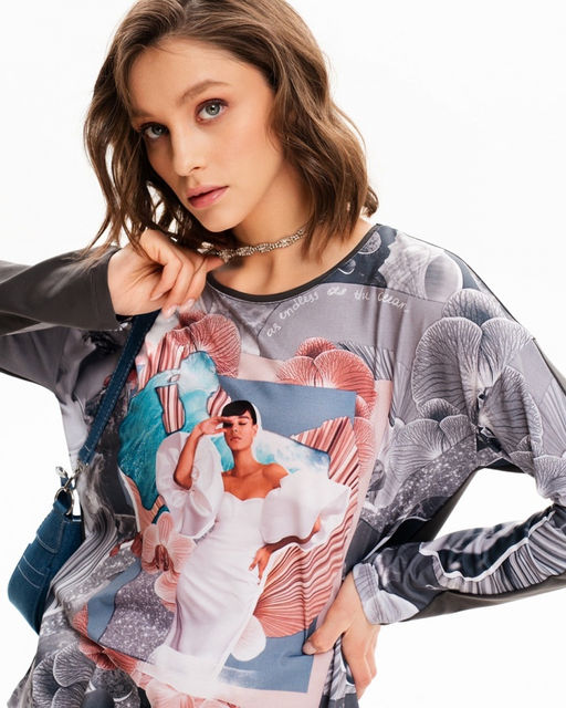 авторский Лонгслив свободного кроя - Sahar art lab фото 15